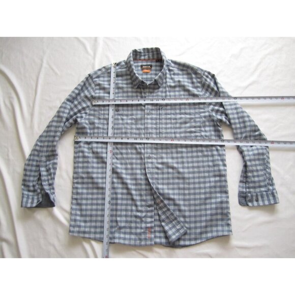 Men's Orvis Active Fit Cotton Blend Plaid Button Long Sleeve Shirt Sz XL (MT557) - Picture 4 of 11